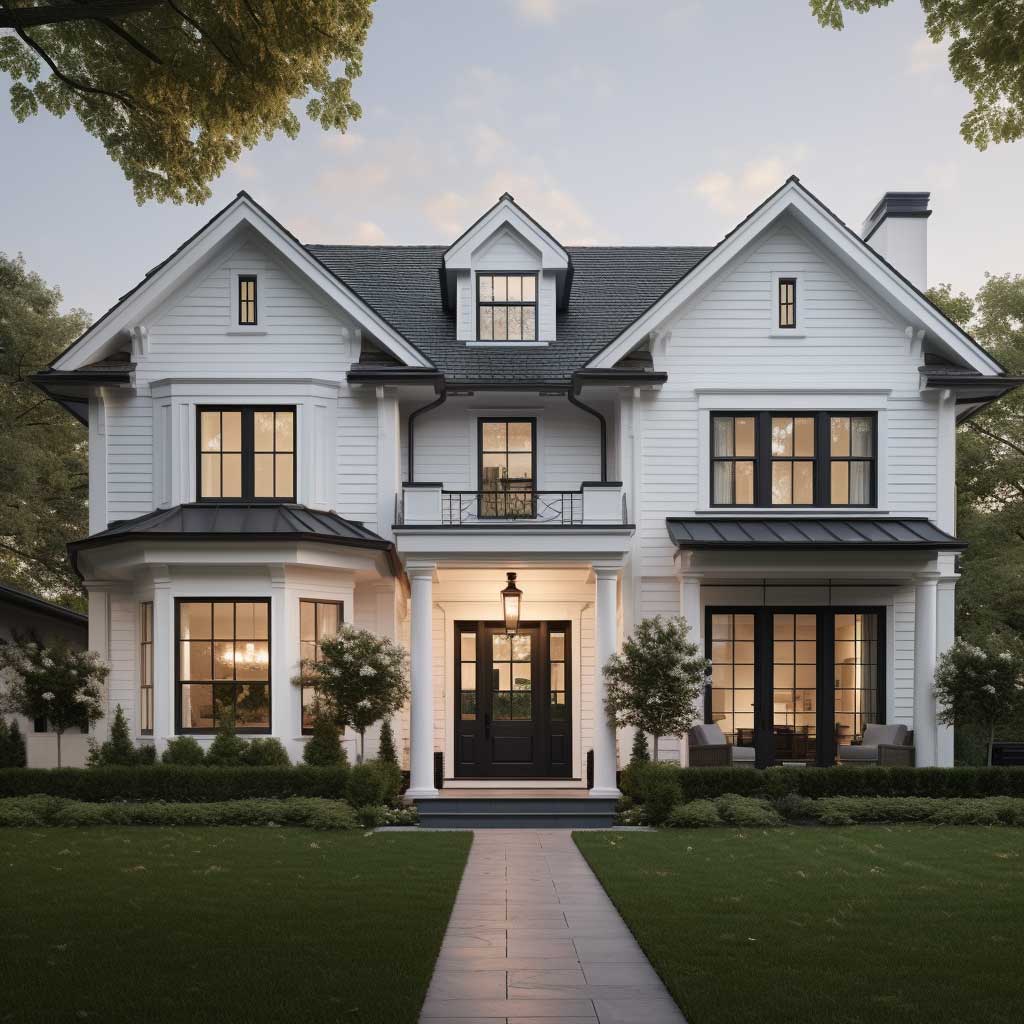 5+ Two Tone Exterior House Paint Ideas to Elevate Traditional Homes ...