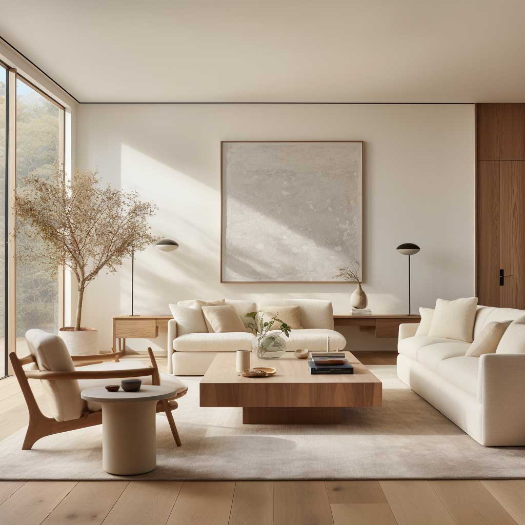 7 Elements of a Perfect Warm Minimalist Living Room Design • 333+ Art ...