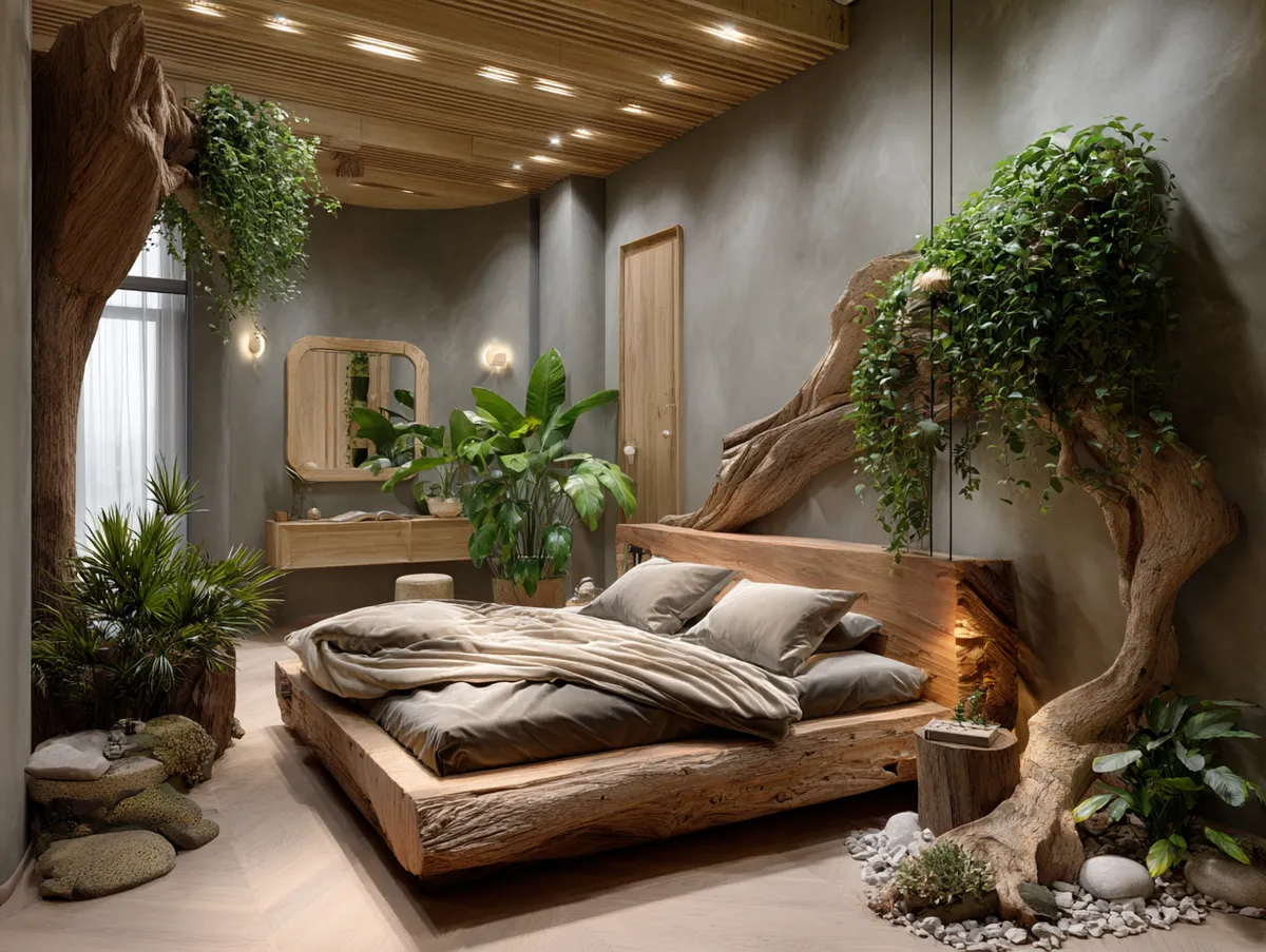 Elements of Nature Enhancing Cozy Bedroom Ambiance - 4