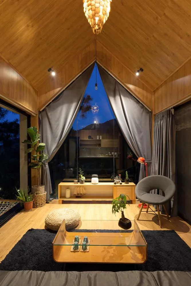 Steel Wood Glass Fusion Crafting a Minimalist Home Amidst Trees