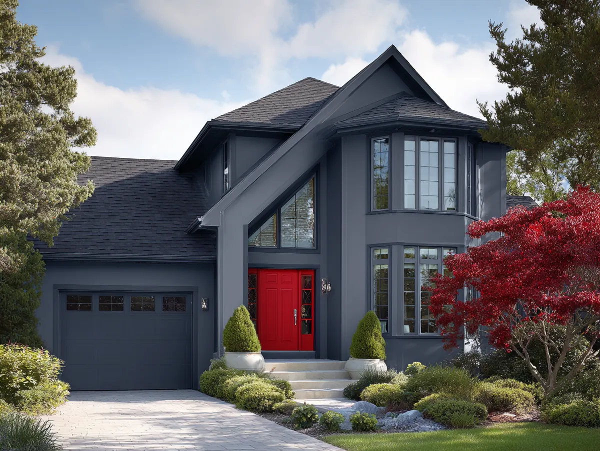 Monochromatic Grays with a Splash of Red - 4