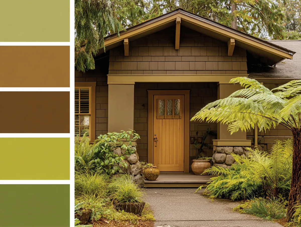 Earthy Browns with Vibrant Greens - 4