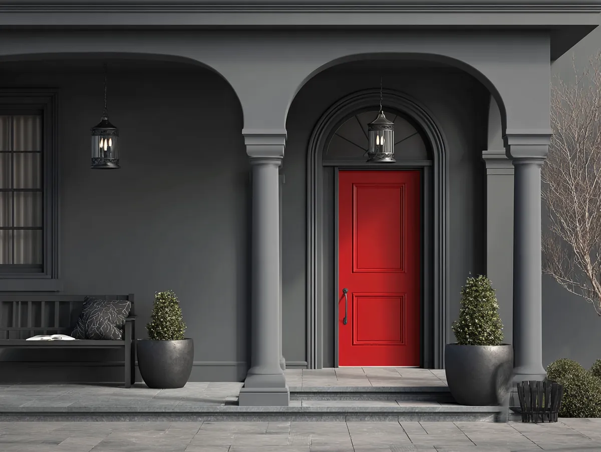 Monochromatic Grays with a Splash of Red - 2