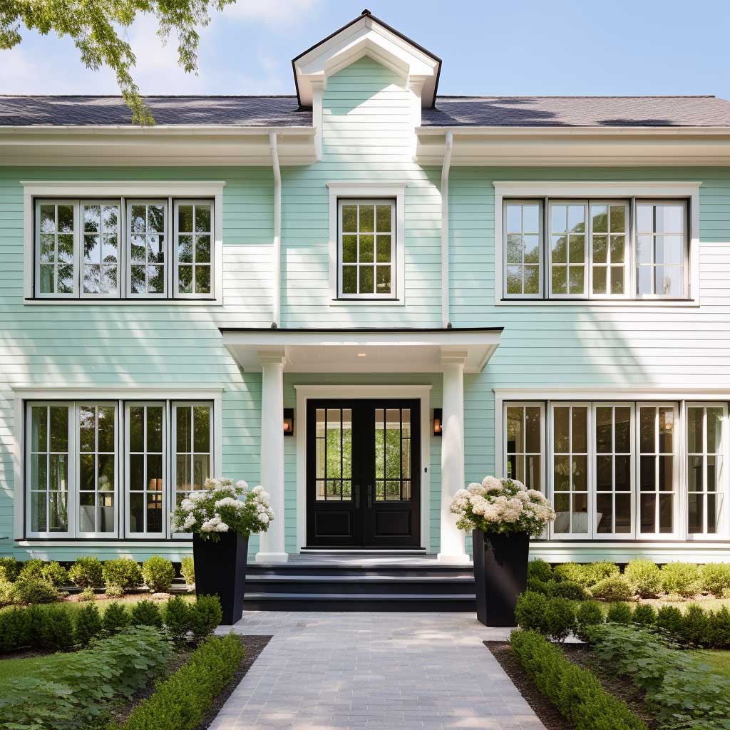 4+ Refreshing Pale Greens for a Best Color Exterior House Makeover ...