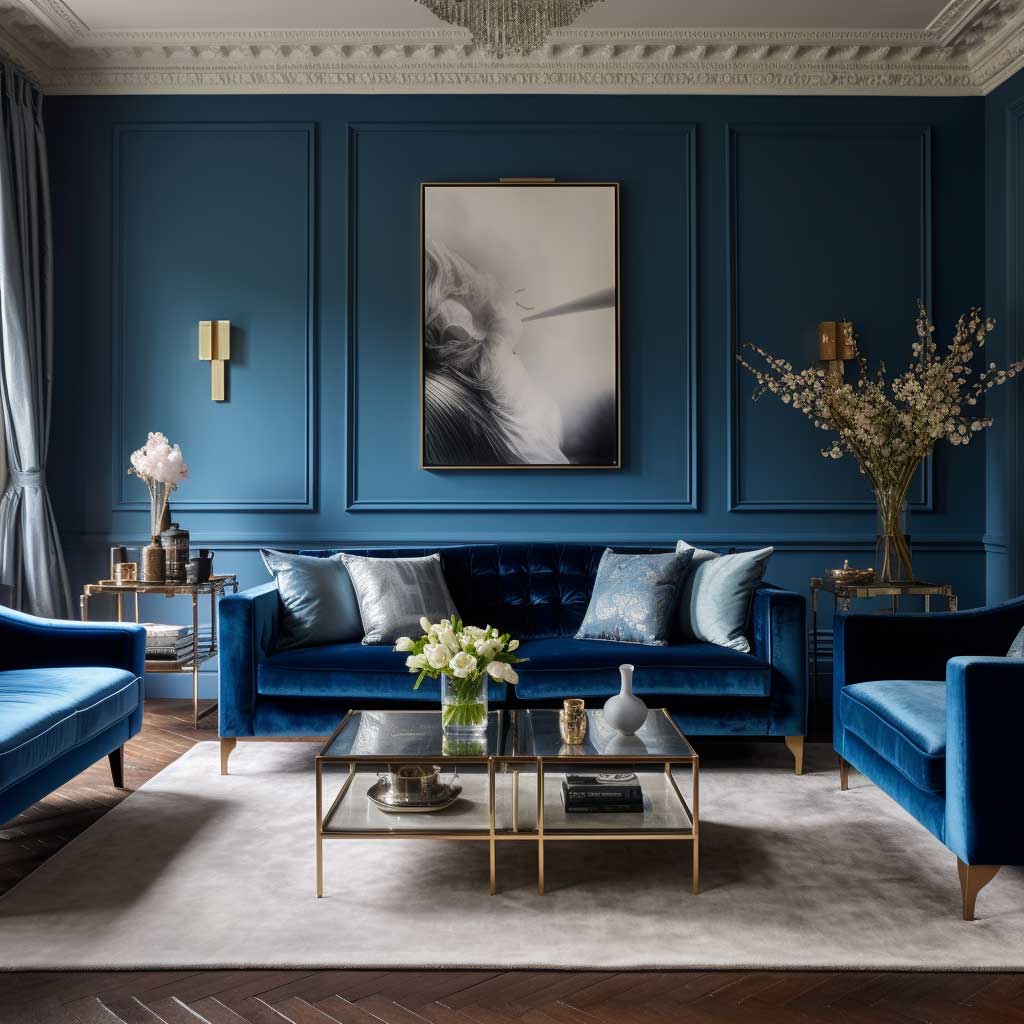 4+ Blue Velvet Sofa Living Room Ideas to Elevate Your Home Decor • 333 ...