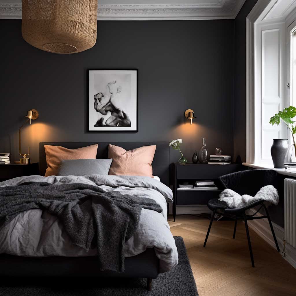 Discover the Beauty of Dark Scandinavian Bedroom Interiors • 333+ Art ...