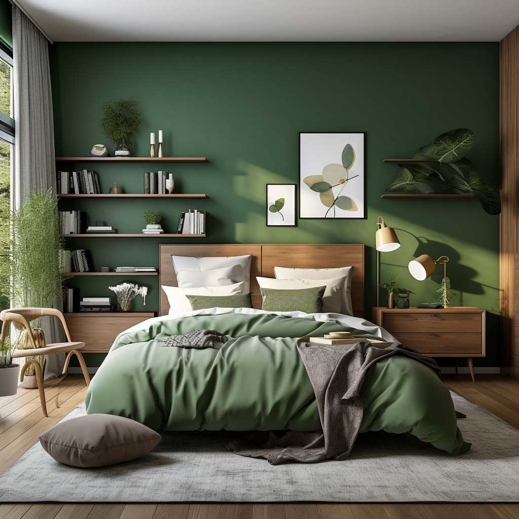 7 Steps to a Perfect Green Bedroom Interior Design • 333+ Inspiring ...