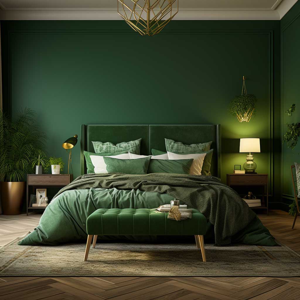 7 Steps to a Perfect Green Bedroom Interior Design • 333+ Inspiring ...