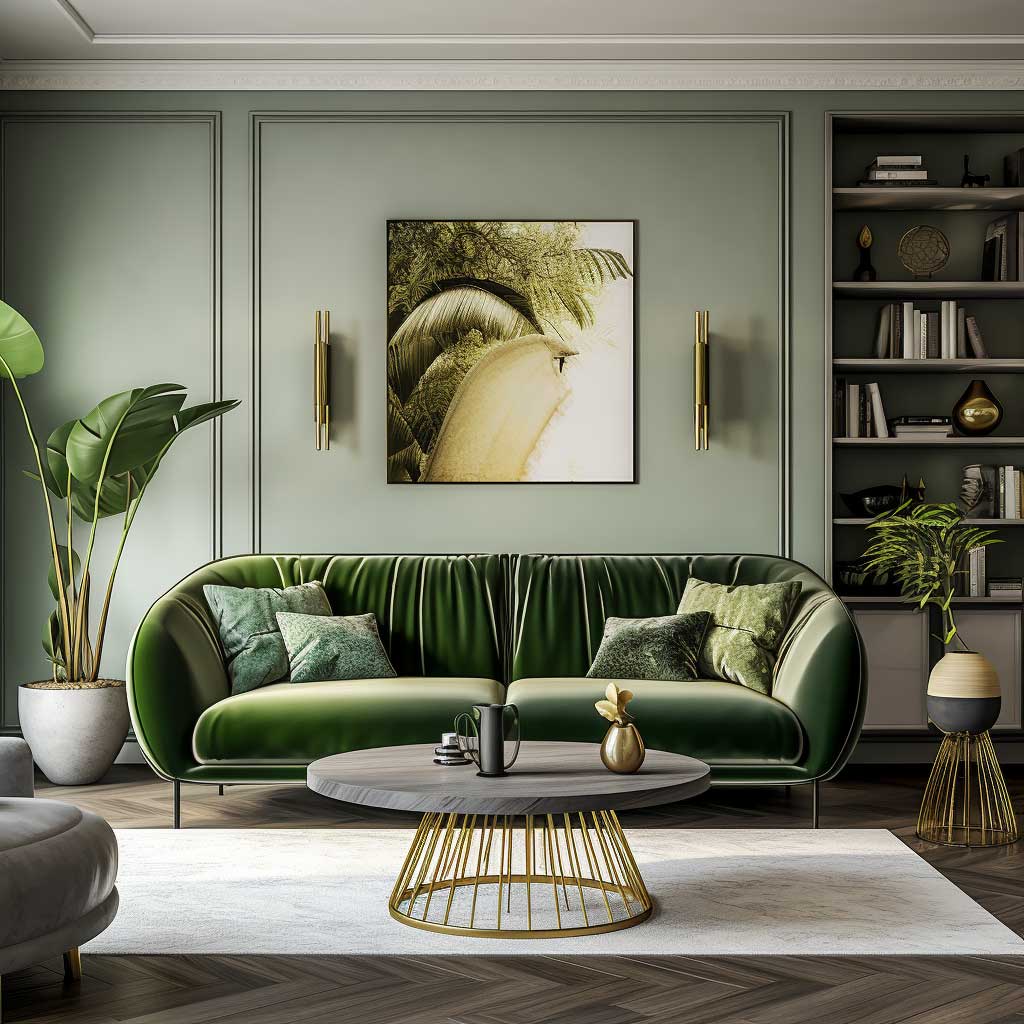 3+ Tips for Making a Green Sofa the Star of Your Living Room • 333 ...