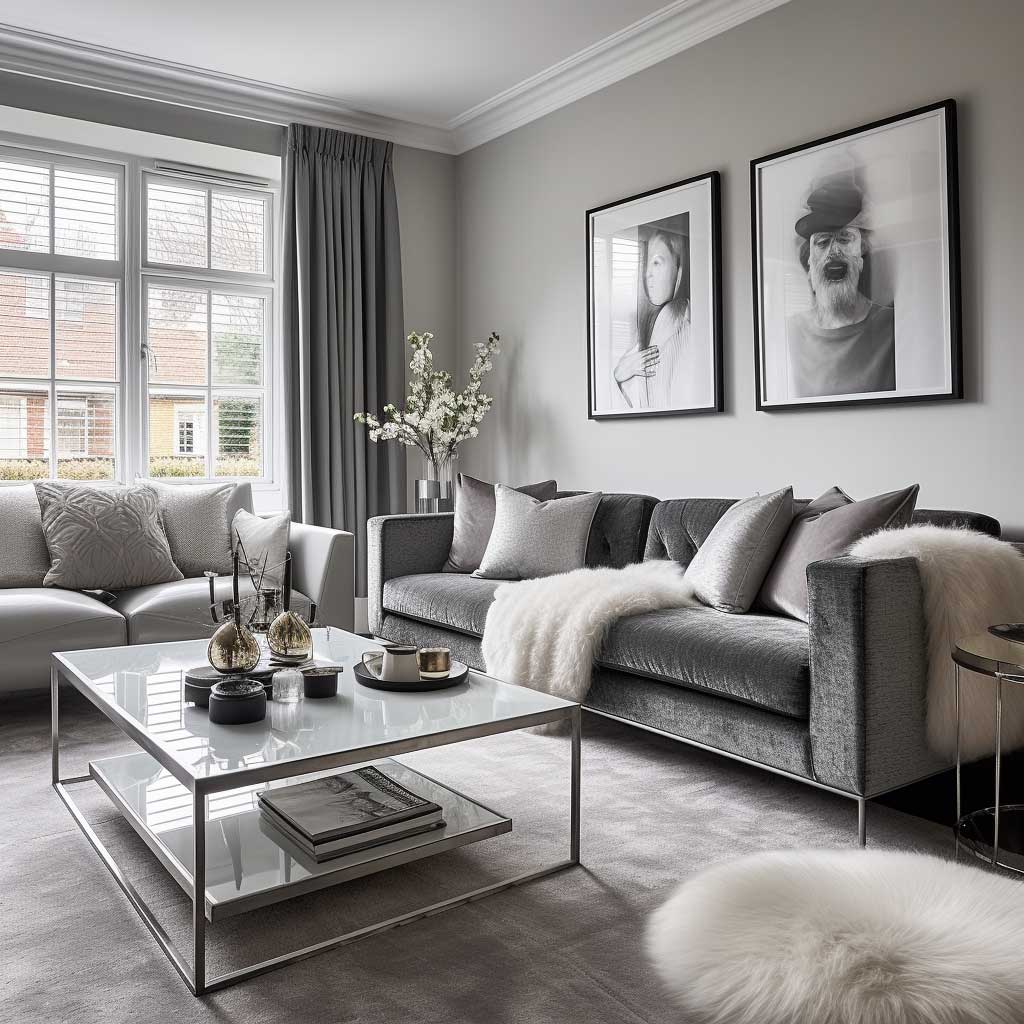 5+ Ideas to Master the Grey and White Living Room Look • 333+ Inspiring ...