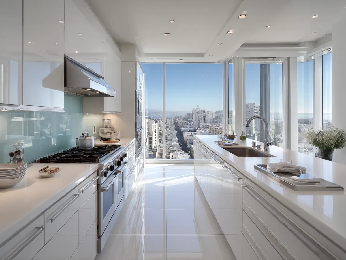 A Symphony of Modern White Kitchen Elements