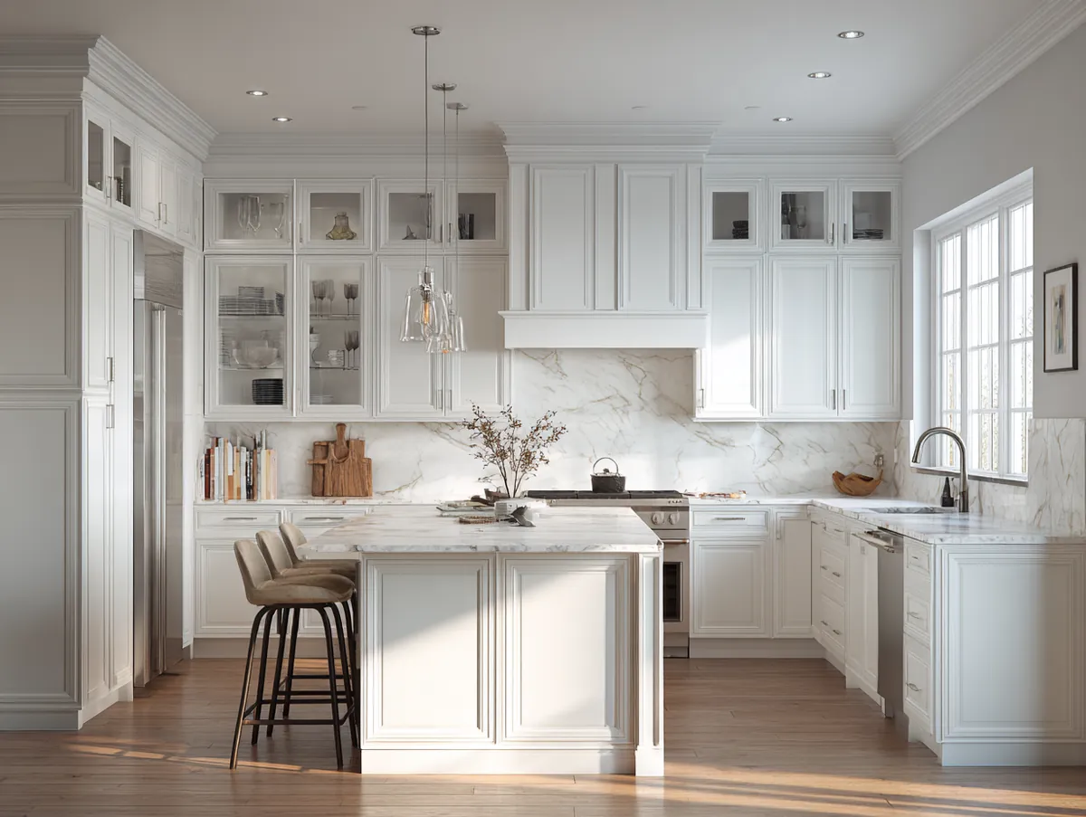 Luminous Spaces: Modern White Kitchen Marvels