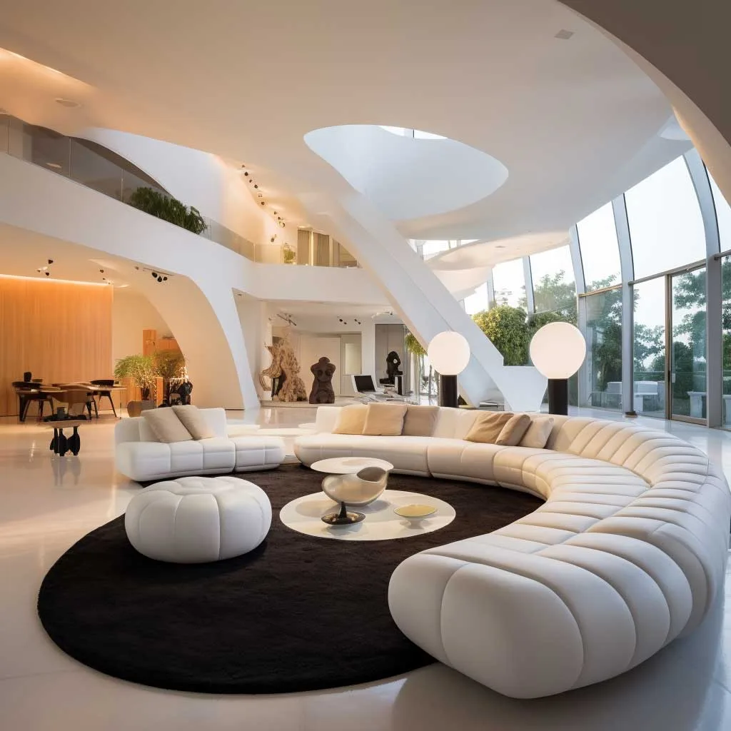 Furturistic Unusual Living Space Vibrant Living Rooms| Express Your