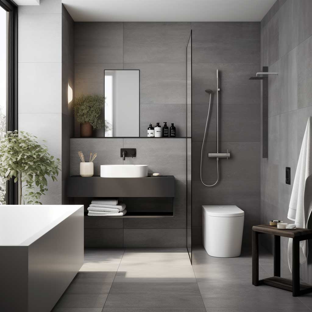 Minimalist Grey Bathroom Ideas for Small Modern Spaces • 333+ Art Images