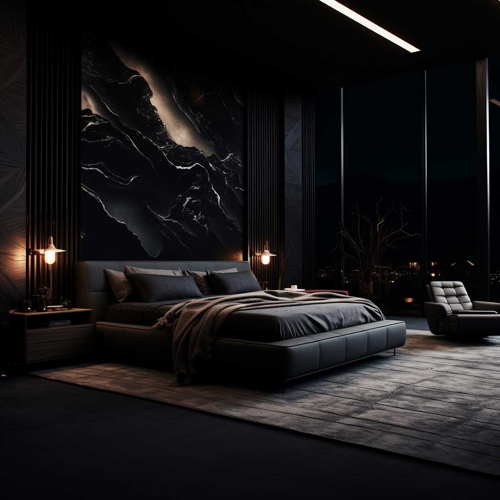 Bedroom black deals theme