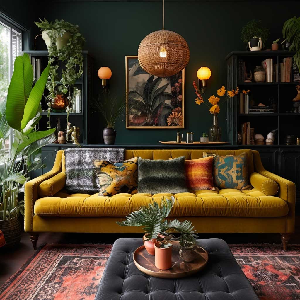 3 Dark Green Sofa Living Room Concepts for a Lush Space • 333 ...