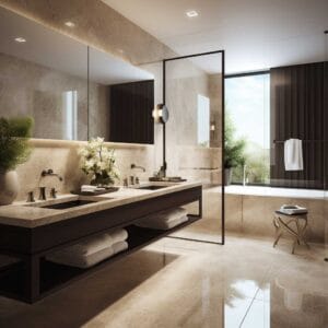 3+ Innovative Concepts For Modern Travertine Bathroom Aesthetics • 333 