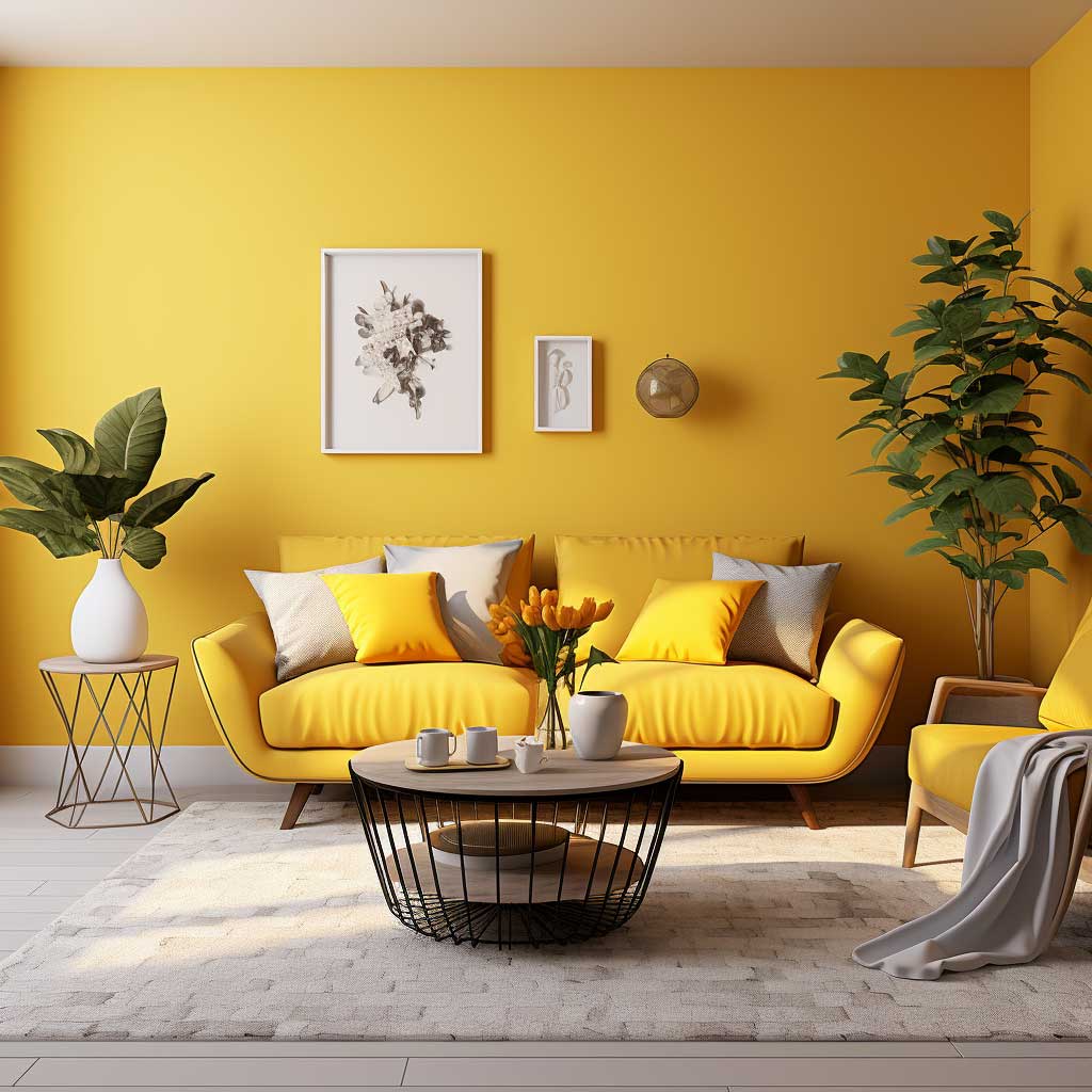 4+ Modern Yellow Living Room Designs for a Sunny Interior • 333 ...