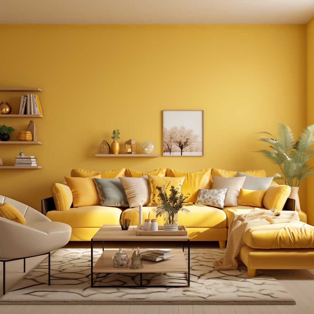 4+ Modern Yellow Living Room Designs for a Sunny Interior • 333 ...