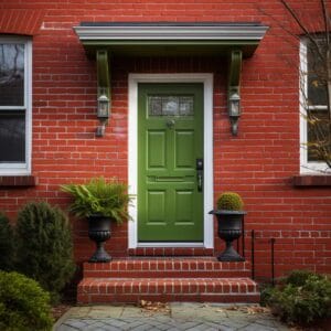 3+ Perfect Door Color Picks for Red Brick Houses • 333+ Inspiring ...