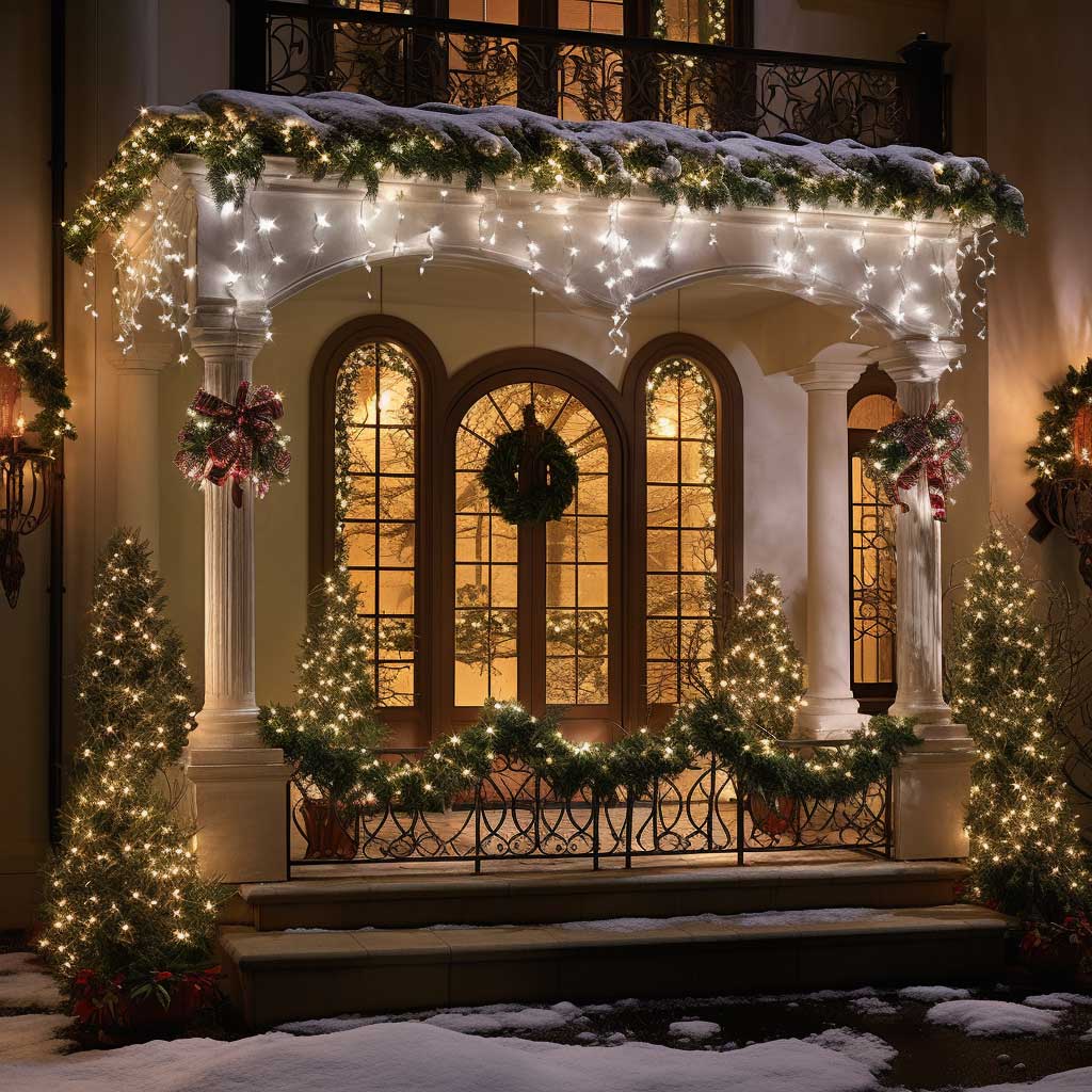 19+ Festive Christmas Balcony Decorating Ideas for a Sparkling Outdoor ...