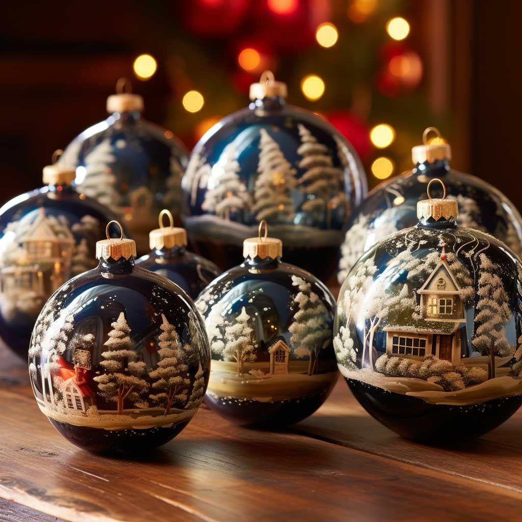 Celebrate the holiday season with a touch of nostalgia by adorning your home with vintage-style Christmas baubles, featuring classic designs and colors that evoke cherished memories of yesteryears.