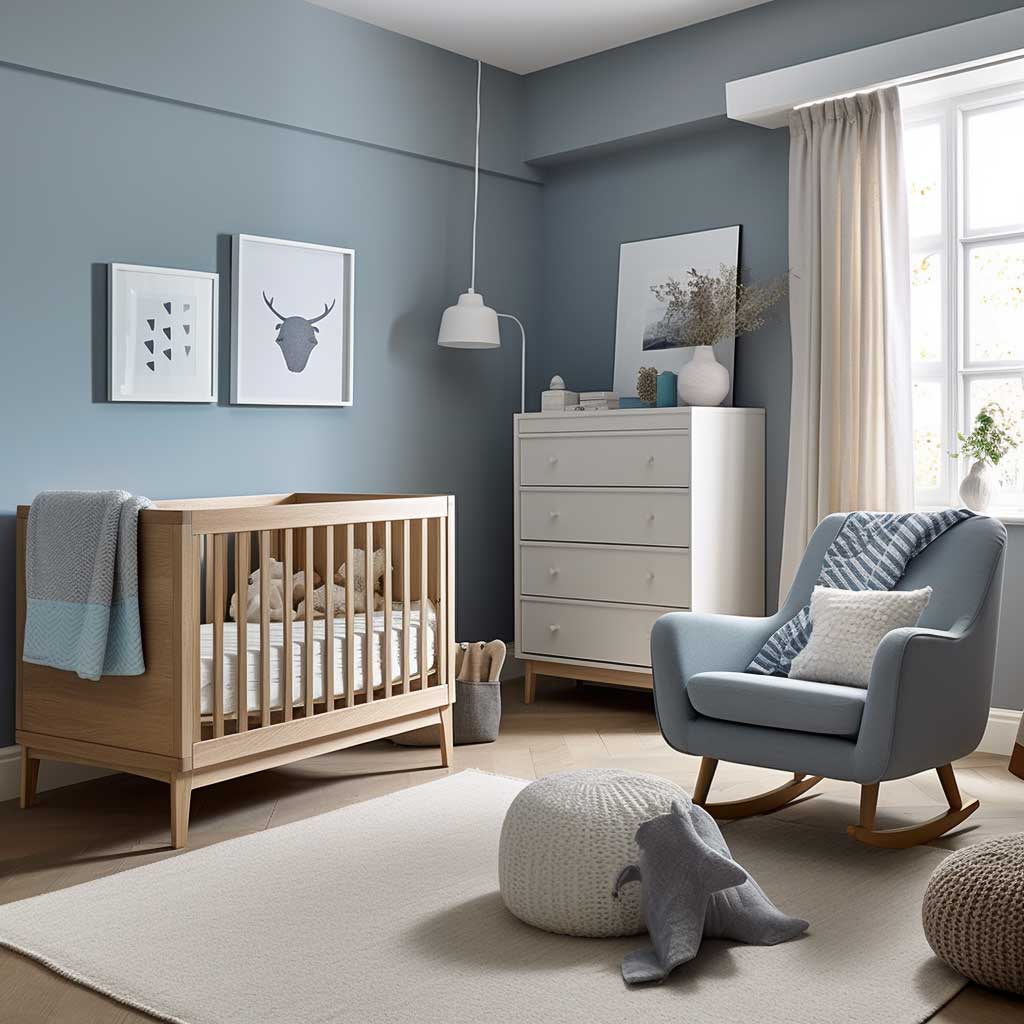 Baby boy room grey and blue hotsell