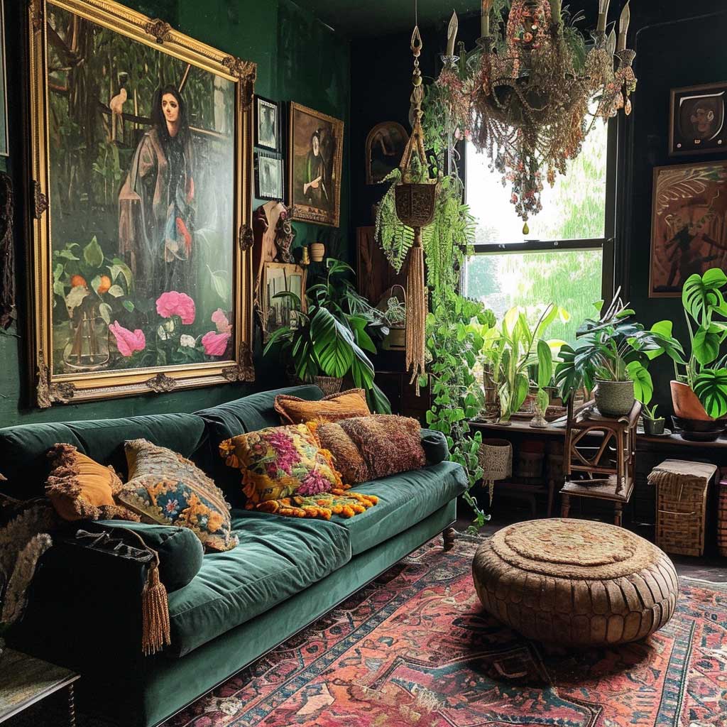 Sophisticated Dark Green Living Room Palettes for a Luxurious Feel ...