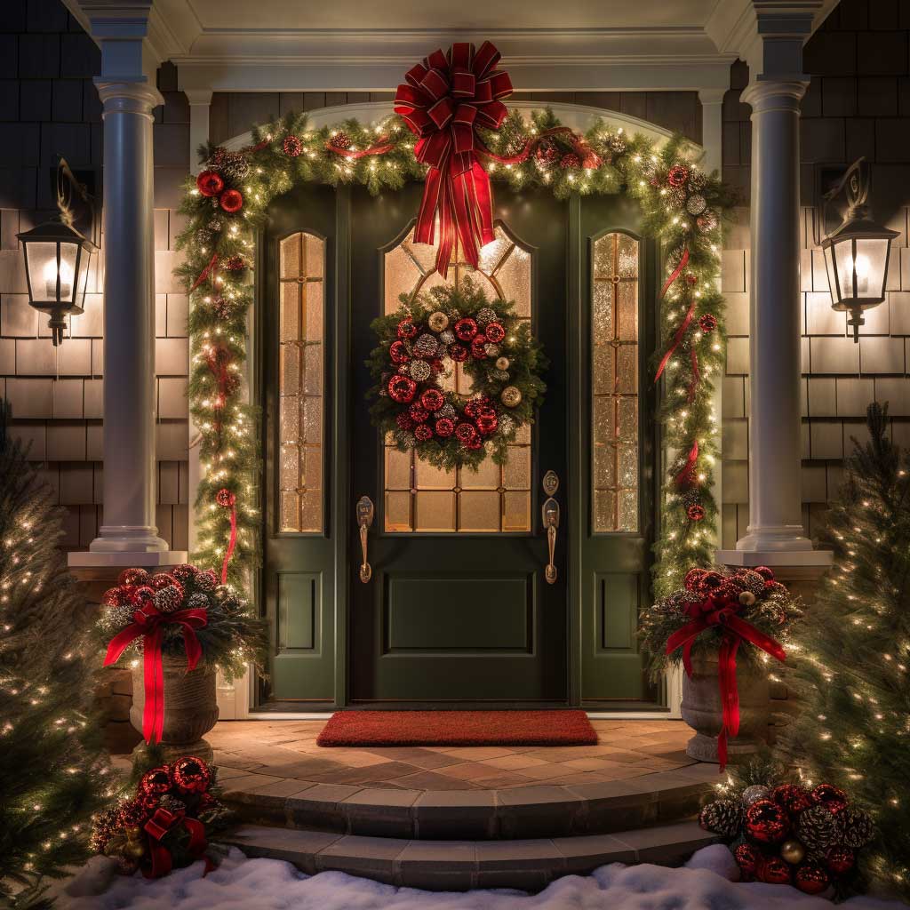 15+ Unforgettable Front Door Christmas Decorations for a Festive Season ...