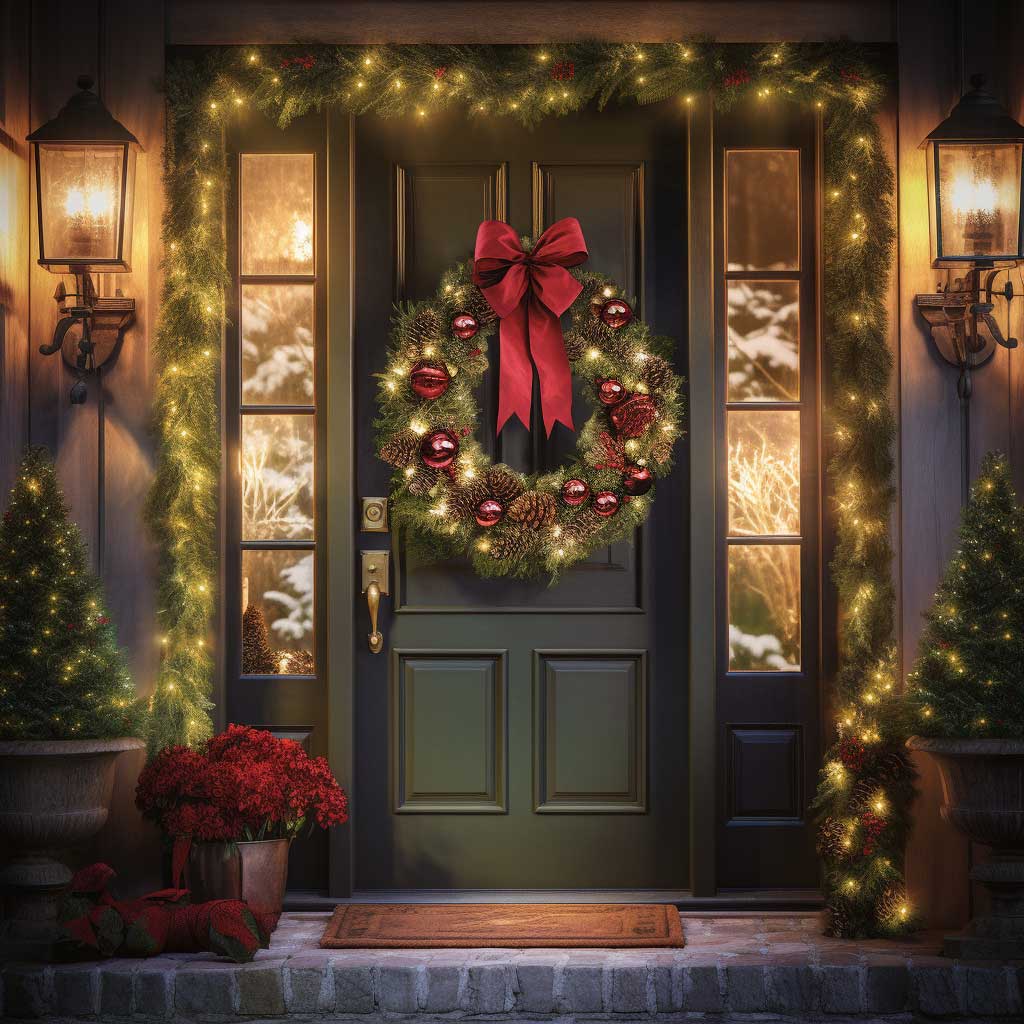 15+ Unforgettable Front Door Christmas Decorations for a Festive Season ...