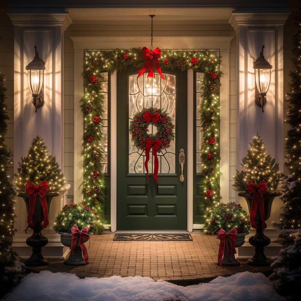 15+ Unforgettable Front Door Christmas Decorations for a Festive Season ...