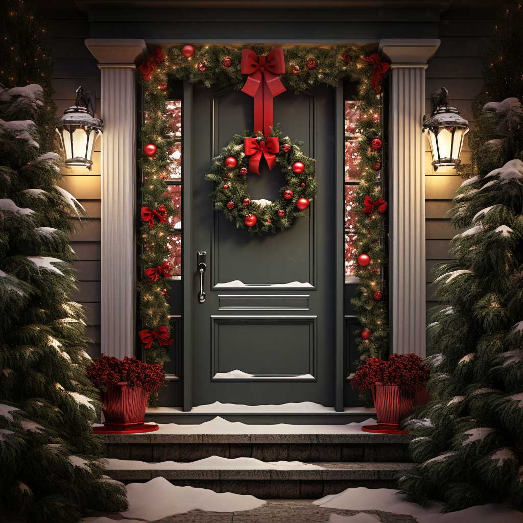 15+ Unforgettable Front Door Christmas Decorations for a Festive Season ...