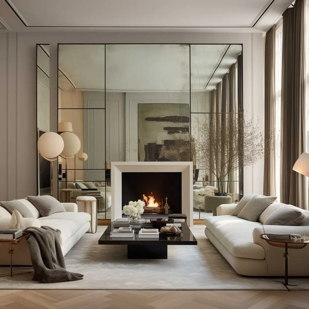 The Illusion of Space: Full Wall Mirrors in Contemporary Living Rooms - 2