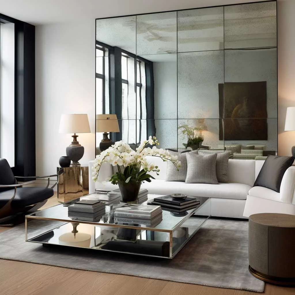 The Illusion of Space: Full Wall Mirrors in Contemporary Living Rooms - 3