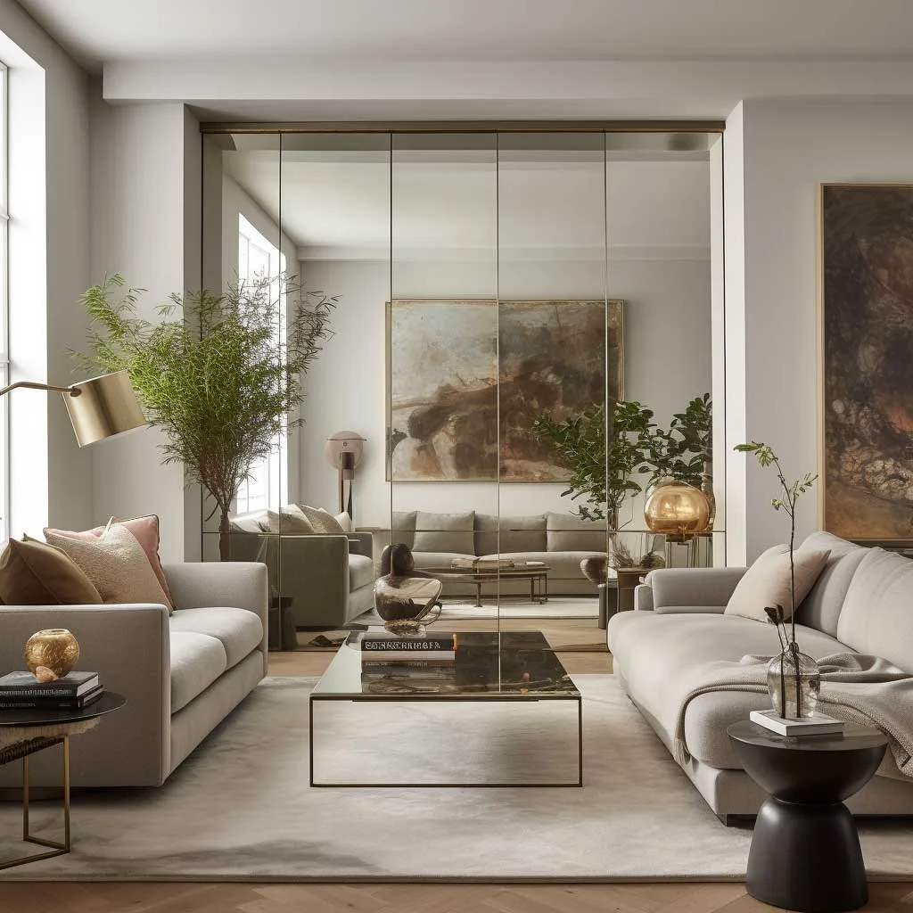 The Illusion of Space: Full Wall Mirrors in Contemporary Living Rooms - 6
