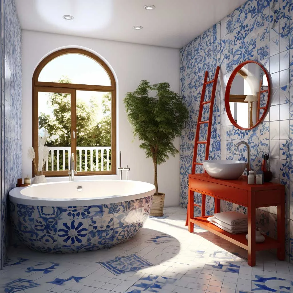 Spanish Column Bathroom Design 🛀 These Stunning Spanish Bathroom