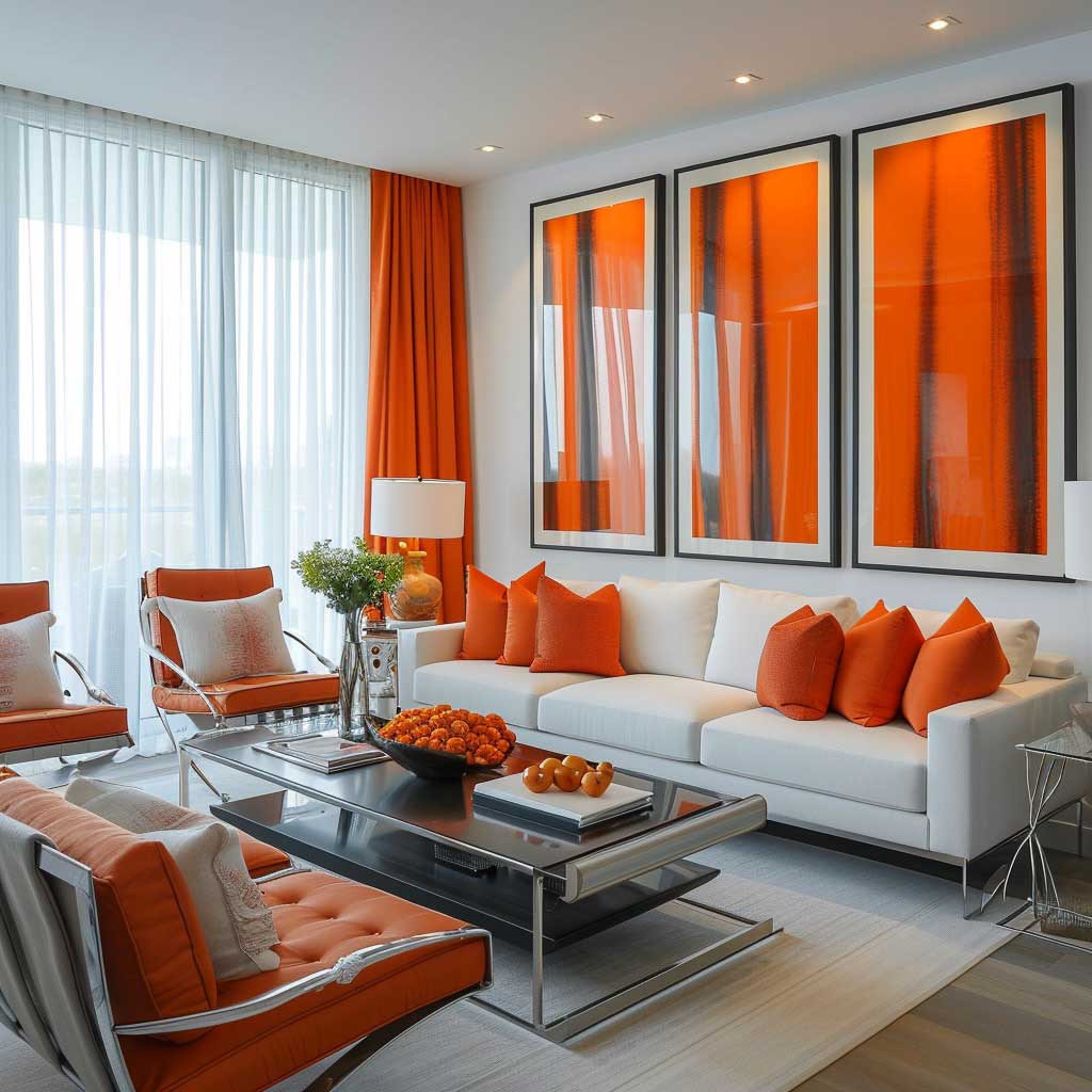 3+ Trendy Orange Living Room Decor Essentials • 333k+ Inspiring ...