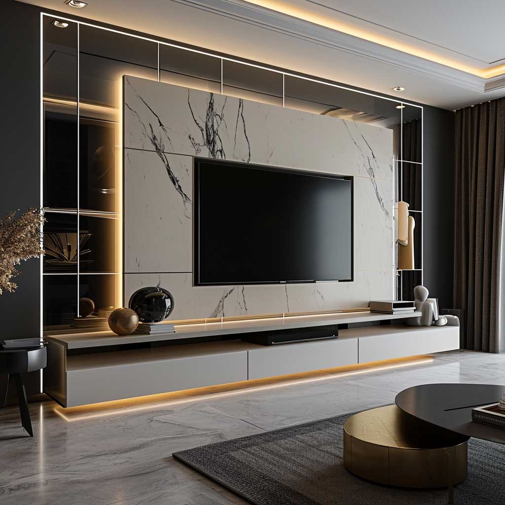 35+ Sleek and Chic TV Wall Panel Designs for a Modern Look • 333 ...