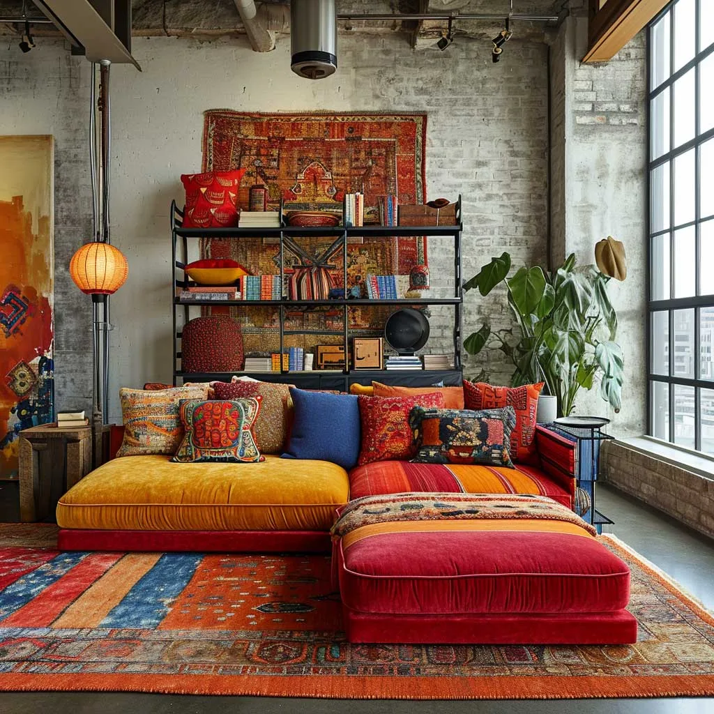 21+ Boho Industrial Living Room Ideas for the Modern Home