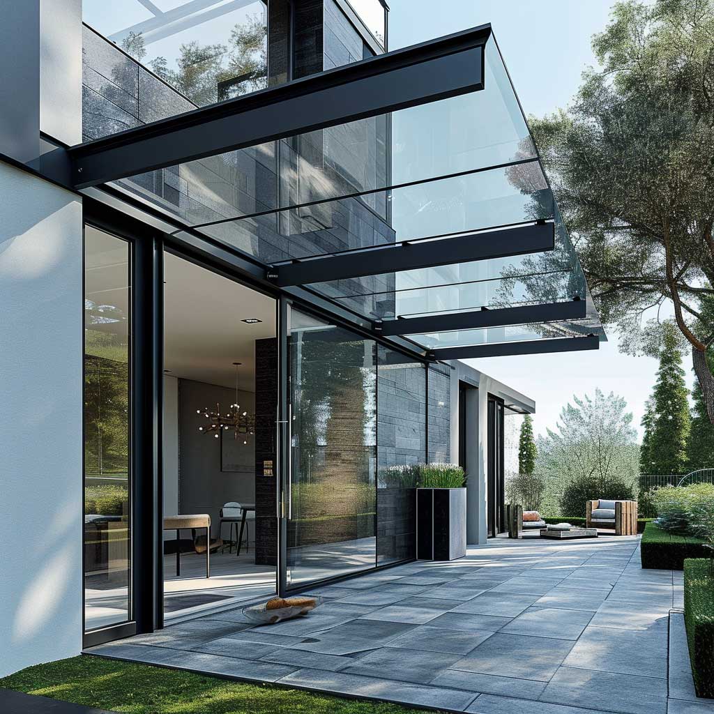15 Entrance Canopy Designs For Every Home Modern Glass Traditional