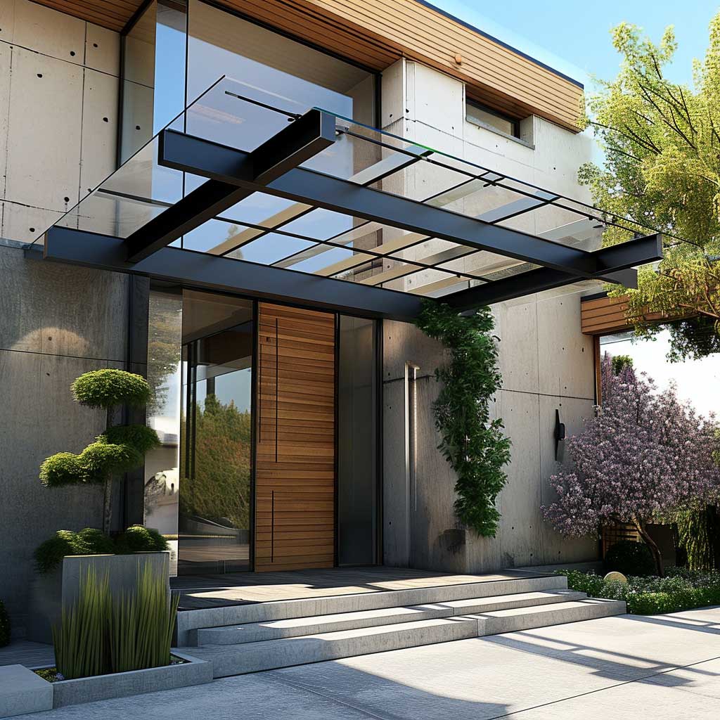 15+ Chic Entrance Canopy Designs for a Welcoming Home Facade • 333 ...