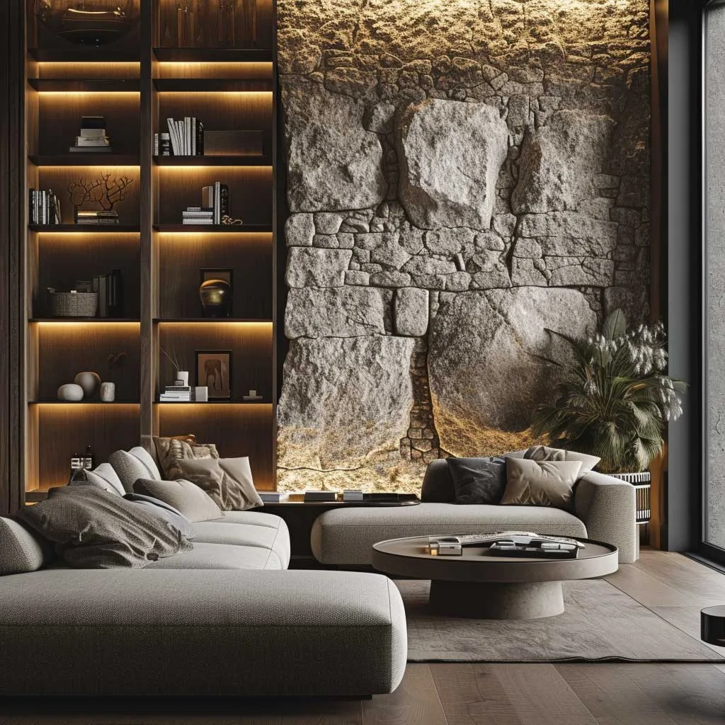 Ultra Modern Interior Design Rock Charred Pines: Sleek & Ultra