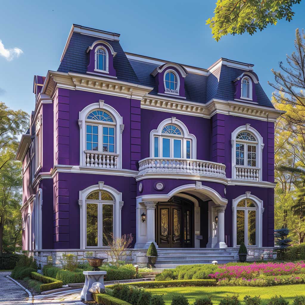 Royal Purple and Frost White in Regal Exterior Color Choices