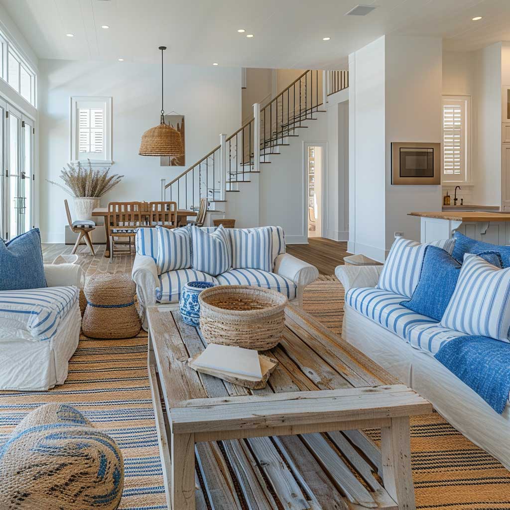 3+ Blue Interior Design Living Room Decor Tips for a Serene Home • 333 ...