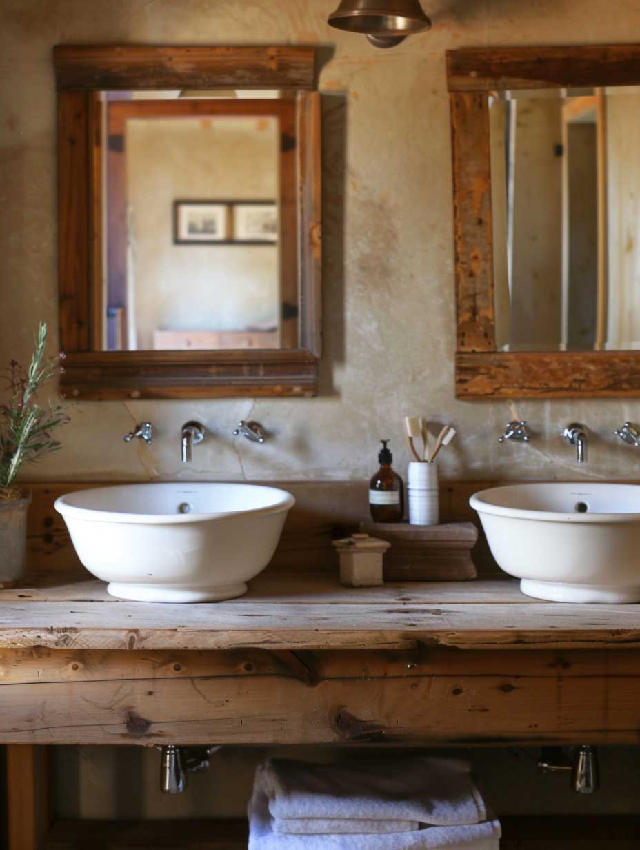 33+ Farmhouse Bathroom Ideas That Speak to the Soul • 333+ Art Images