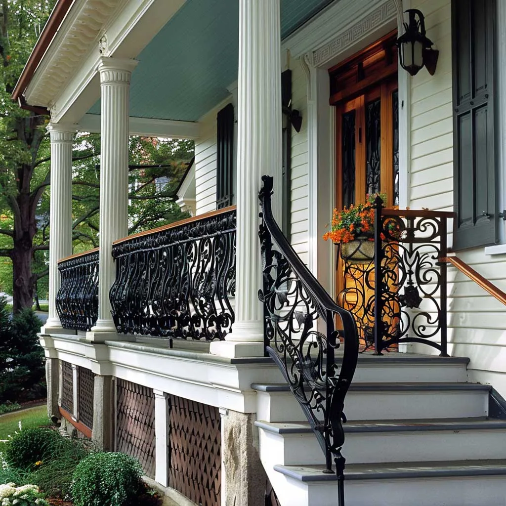 Columms Front Porch Railing Ideas 75 Traditional Porch Ideas You'll