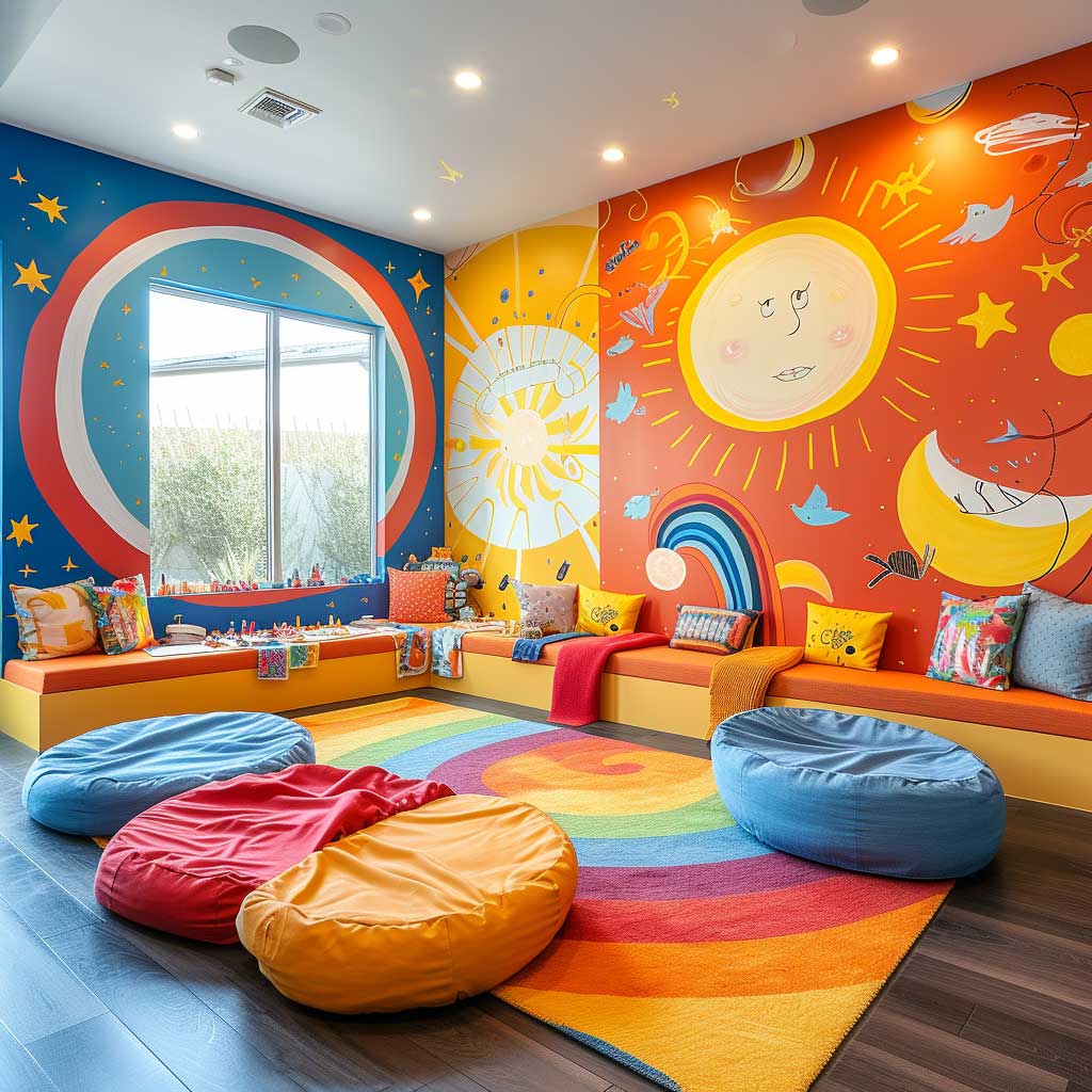 3+ Bright and Inspiring Kids Play Room Decorating Tips • 333k ...