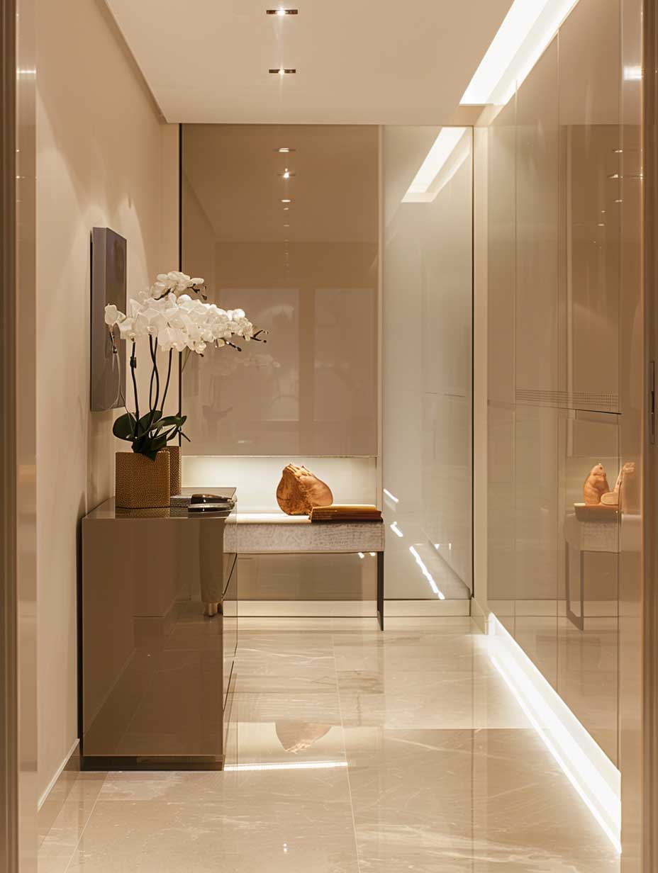 Minimalist Elegance in Small Foyer Design - 2