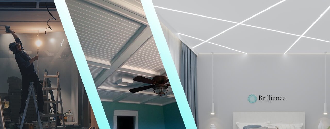 Stretch or drop ceilings, which is best?