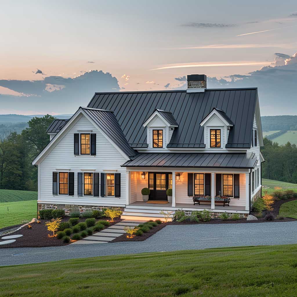 15+ Stunning Black and White Farmhouse Exterior Inspirations • 333 ...